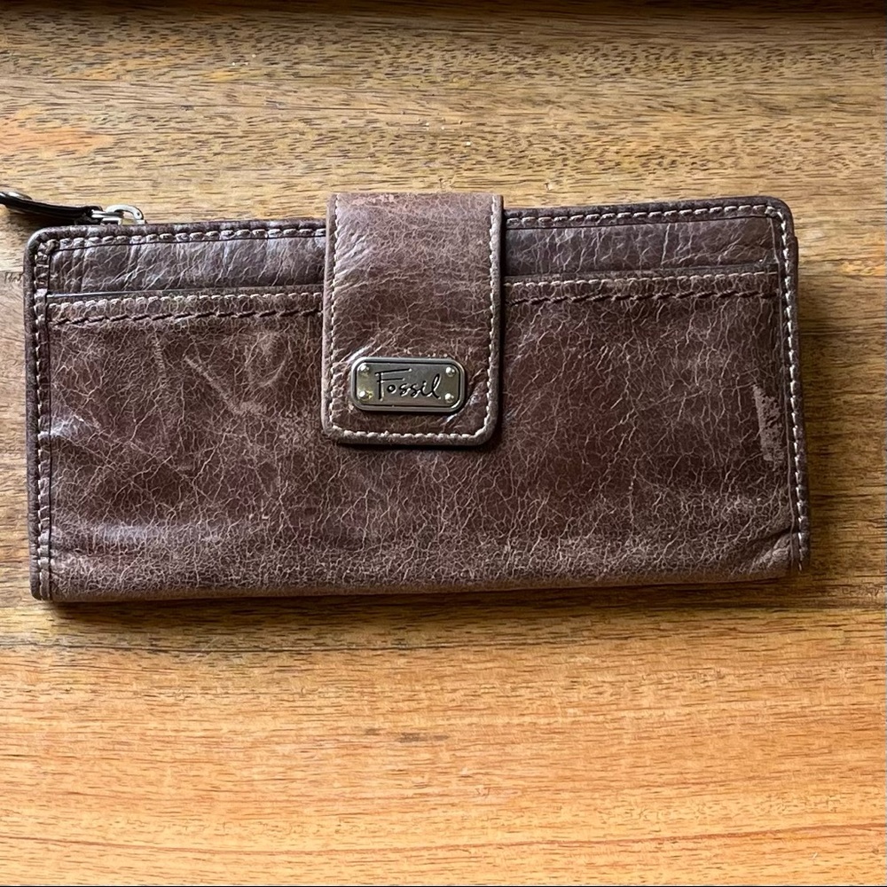 Fossil Brown Leather Wallet